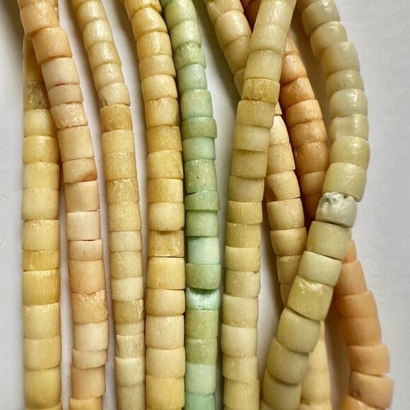 coconut shell multi strand necklace - Picture 5 of 7